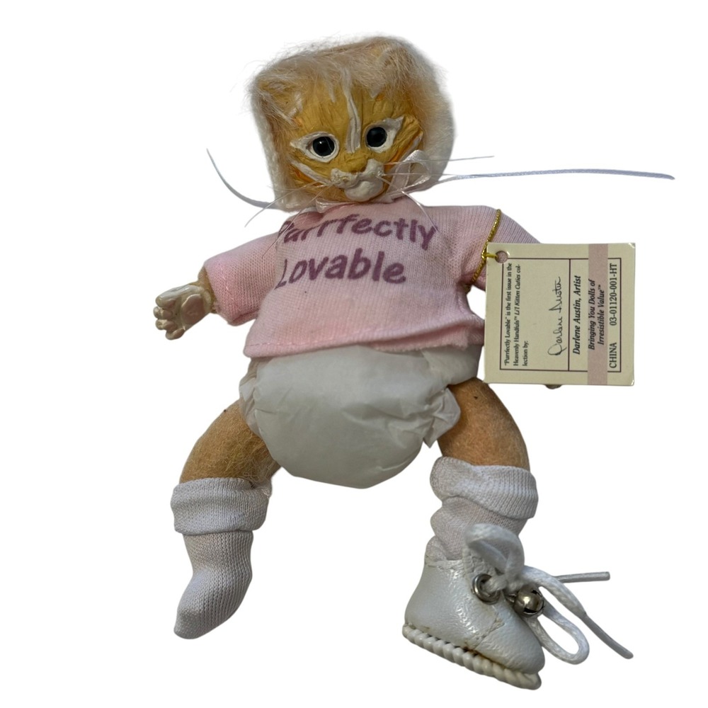 Ashton Drake Darlene Austin Purrfectly Lovable Kitten Cat Doll 5" w/ Tag